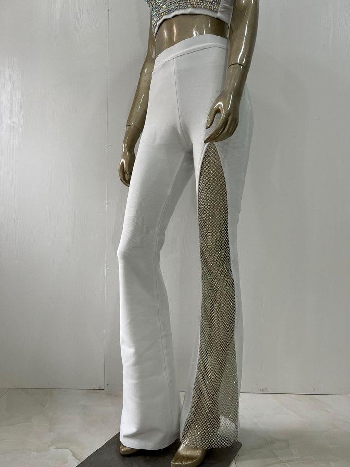 Diamond Mesh Bandage Pants